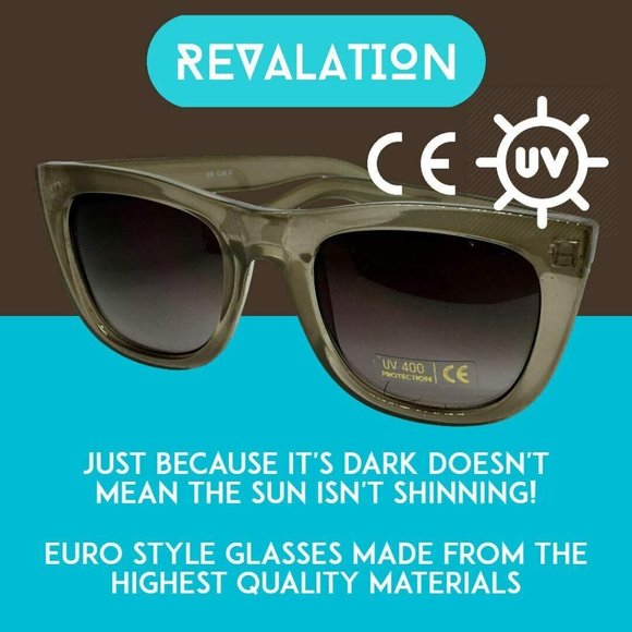 REVALATION Unisex Sunglasses for Men Sunglasses For Women UV Light 400 Resin